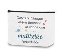 Cadeau Maitresse D'école,Cadeau Maitresse Noel,Cadeau Noel Maitresse D'école,Cadeau Maîtresse,Cadeau Maitre Cadeau Maitresse D'école Fin D'année,Trousse de Toilette Anniversaire Cadeau Institutrice