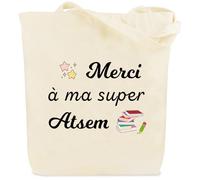 Cadeau Maitresse D'école Cadeaux Maitresse D'école Fin D'année Merci Cadeau Atsem Maternelle Cadeaux Noel Anniversaire Saint Valentin Halloween Paques Retraite Original Tote Bag pour Maitresse