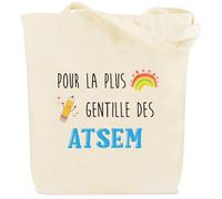 Cadeau Maitresse D'école Cadeaux Maitresse D'école Fin D'année Merci Cadeau Atsem Maternelle Cadeaux Noel Saint Valentin Anniversaire Halloween Paques Retraite Original Tote Bag pour Maitresse