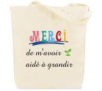 Cadeau Maitresse D'école Cadeaux Maitresse D'école Fin D'annéE Merci Cadeau Atsem Maternelle Cadeaux Noel Saint Valentin Anniversaire Retraite Halloween Paques Original Tote Bag pour Maitresse