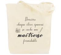 Cadeau Maitresse D'école Cadeaux Maitresse D'école Fin D'année Merci Cadeau Atsem Maternelle Cadeaux Noel Anniversaire Saint Valentin Paques Retraite Halloween Original Tote Bag pour Maitresse