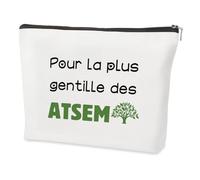 Cadeau Maitresse D'école Cadeaux Maitresse D'école Fin D'année Merci Cadeau Atsem Maternelle Cadeaux Saint Valentin Noel Paques Halloween Anniversaire Original Trousse Maquillage pour Maitresse