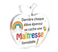 Cadeau Maitresse D'école Fin D'année Acrylique Cadeau Personnalisé Maitresse Merci Cadeau Maîtresse Cadeaux Maitresse D'école Cadeau Pour Atsem Professeur Aesh Prof Institutrice Avs Nounou Creche Noel