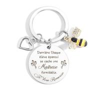 Cadeau Maitresse D'École Fin D'année Porte Clef Cadeaux Professeur Cadeaux Merci Maitresse Cadeau Institutrice Présent Pour Maitresses Présent Prof Anniversaire Présent Noël Meilleure Professeure