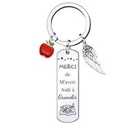 Cadeau Maîtresse d'École Porte-Clef Merci Anniversaire Femme