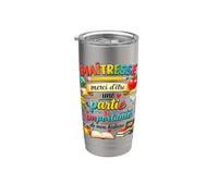 Cadeau Maîtresse École fin Année MERCI Enseignante Original Gobelet isotherme en acier inoxydable double paroi