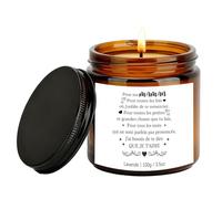 Cadeau Maman Bougie Parfumée 3.5oz, Idee Cadeau Fete des Meres Original, Cadeaux Mère Anniversaire Fête des Mères Saint Valentin pour Maman Mere Femme Original, Cire de Soja Parfumée à la Lavande