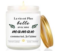 Cadeau Maman, Cadeau Anniversaire Maman - Lavande Bougie parfumée,Cadeaux Fete des Meres Original,Cadeaux Anniversaire Noel Fête des Mères pour Maman