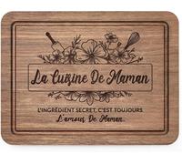Cadeau Maman, Cadeau Anniversaire Maman, Planche À Découper Ennoyer, Idées De Cadeaux D'anniversaire Pour Maman Par Son Fils/Sa Fille, Dimensions: 29 X 22 Cm (Épaisseur 1,5 Cm)
