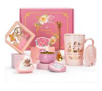 Cadeau Maman - Cadeau Maman Noel Tasse, Cadea-U Anniversaire Maman Set, Cadeaux Mere Marbrée Céramique Mug Cadeaux Mama-N,