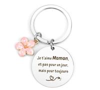 Cadeau Maman cadeaux De Noël Pour meres Cadeau Pour maman Porte Clés Cadeaux Anniversaire maman Idee Saint-Valentin cadeau Fete Des Meres