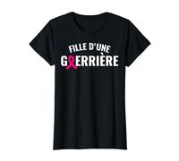 Cadeau Maman Combat Cancer Du Sein Fille D'Une Guerrière T-Shirt