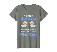 Cadeau maman de jumeaux garcon tshirt maman attends jumeaux T-Shirt