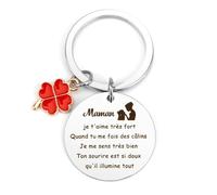 Cadeau Maman Noel Idee Cadeau maman Porte-Clés Cadeaux Pour Mere Best Cadeaux Anniversaire Meres cadeaux Nouvel An Saint-Valentin cadeau Fête Des Mères