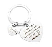 Cadeau Maman Noel Porte Clés Cadeau Belle Maman Cadeaux maman Anniversaire cadeaux maman Bonne Fete Mere Saint-Valentin Cadeaux Fete Des Mere