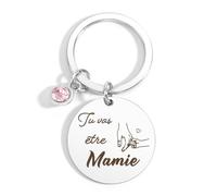 Cadeau Mamie Anniversaire - Porte Clé Pour Grand-Mère - Fête Des Grands-Mères - Idée Cadeau Original Pour Noël - Tu Vas Être Mamie