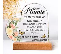 Cadeau Mamie, Cadeau Fete des Grand Mere, Plaque Acrylique Gaufrée, Cadeau Anniversaire Mamie, Cadeau Mamie Original, Cadeau Mamie Anniversaire, Cadeau pour Mamie
