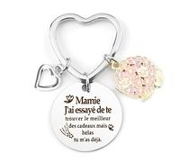 Cadeau Mamie Noel,Porte-Clés Mamie,Cadeau Fete Des Grand Mere,Cadeaux Anniversaire Mamie