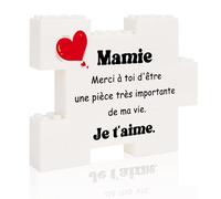Cadeau Mamie, Plaque Décorative en Forme de Puzzle, Idée Cadeau Anniversaires pour Mamie Original Fete des Grand Mere St Valentin Femme Cadeaux Noel Grand Mere Cadeaux Fête des Grands Mères