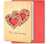 Cadeau Mariage Sublime Carte Mariage Félicitation Originale Avec Enveloppe Mariages Élégante Idée Présent Voeux
