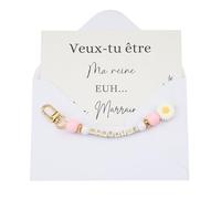 Cadeau Marraine Demande Porte-Clés - Veux-tu être ma Marraine Cart, Porte-Clés Demande Marraine Unique pour Baptême, Communion & Anniversaire (Boîte Cadeau Émotion)