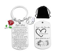 Cadeau Marraine Demande Porte-Clés Veux-tu être ma Marraine Porte-Clés Demande Marraine Unique pour Baptême, Communion & Anniversaire (1)