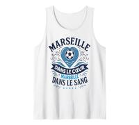 Cadeau Marseillais Maillot Humour Cœur Marseille Foot Débardeur