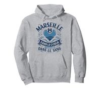 Cadeau Marseillais Maillot Humour Cœur Marseille Foot Sweat à Capuche