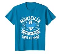 Cadeau Marseillais Maillot Humour Cœur Marseille Foot T-Shirt