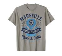 Cadeau Marseillais Maillot Humour Cœur Marseille Foot T-Shirt