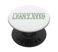 Cadeau mathématique Amusant avec Inscription « I Can't Even Prime Numbers » PopSockets PopGrip Adhésif