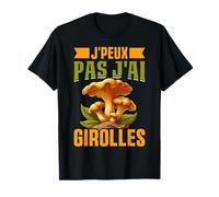 Cadeau Myciculteur Champignons Cueillette Papy - T-Shirt Homme Noir Caricature Chasse Accessoires Champignons Papa T-Shirt Casual Caricature S