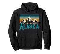 Cadeau Nature Vintage Mountains Alaska The Last Frontier Sweat à Capuche