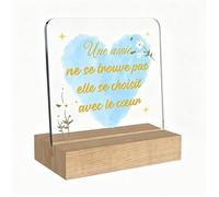 Cadeau Noel Amie Idee Cadeau Meilleure Amie Acrylique Décoration Amie une Amie Ne Se Trouve Pas Elle Se Choisit avec le C ur