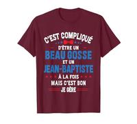 Cadeau Noël Drôle Pour Homme Beau Gosse Jean Baptiste Humour T-Shirt