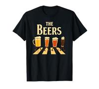Cadeau Noel Homme ET Femme Qui Aiment LA Biere Les Beatles T-Shirt