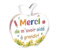 Cadeau Nounou Cadeau Maitresse D'école Acrylique Cadeau Personnalisé Maitresse Merci Maitresse Cadeau Atsem Maternelle Cadeau Aesh Cadeau Maîtresse Creche Prof Institutrice AVS Eleve Orthophoniste