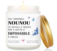 Cadeau Nounou, Cadeau Nounou Original - Bougie parfumée, Merci Nounou, Cadeaux Fin de Contrat, Idee Cadeaux Noël Nourrice