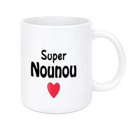Cadeau Nounou Mug 330 mL Cadeau Maitresse Maitre Professeur Prof Maîtresse D'école Fin D'année Anniversaire Remerciement Noel Cadeaux Merci Pour Cette Année Cadeaux Maitresse D'école Super Nounou
