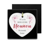 Cadeau Nounou Noel Céramique Plaque Murale Décorative Boîte Nounou Cadeau Merci cadeau Retraite Femme Original Utile Cadeaux Anniversaire Femme Cadeaux Nounou Fin de Contrat