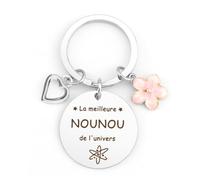 Cadeau Nounou Noel - Porte Clef Original Pour Assistante Maternelle - Remerciement Fin De Contrat - Merci