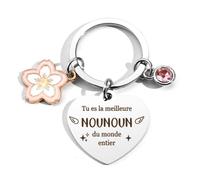 Cadeau Nounou Original Cadeau Noel, Merci Nounou Idee Porte-clés Fin D'année Fin De Contrat Assistante Maternelle Personnalisé
