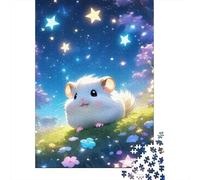 Cadeau Nouvel an : Hamster Starry Field Puzzle 1000 Pièces, 38x26cm/1000pcs | Pour partager un moment sans téléphone ni télévision : ce puzzle 1000 pièces adulte peut se faire seul ou se partager.