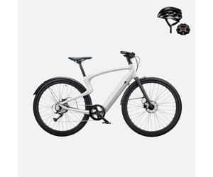 (Cadeau offert : 49,99 €) Vélo électrique Urtopia Carbon 1 Pro 10 vitesses, guidon Smartbar avec commande vocale, GPS, application et IoT - Taille M (165-185 cm) / Crème
