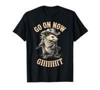 Cadeau Opossum Cowboy Vintage Western Country Opossum Go On Now T-Shirt