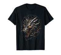 Cadeau Original Effet Optique Cyber Robot Dragon Trompe œil T-Shirt