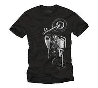 Cadeau Original Papa - Tee Shirt Motoard Homme - Moto Virago XV750 Noir XXL