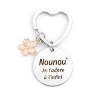 Cadeau Original Pour Nounou - Porte Clé Maitresse D'école Fin D'année, Atsem Maternelle, Merci Fin de Contrat, Anniversaire