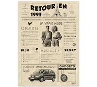 Cadeau Original Retour en 1997 - Idée Cadeau 28 Ans Femme et Homme - Carte Anniversaire 28 ans Femme et Homme - Decoration Anniversaire 28 ans femme - Carte d’Anniversaire avec Félicitations