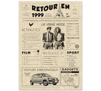 Cadeau Original Retour en 1999 - Idée Cadeau 26 Ans Femme et Homme - Carte Anniversaire 26 ans Femme et Homme - Decoration Anniversaire 26 ans Femme - Carte d’Anniversaire avec Félicitations
